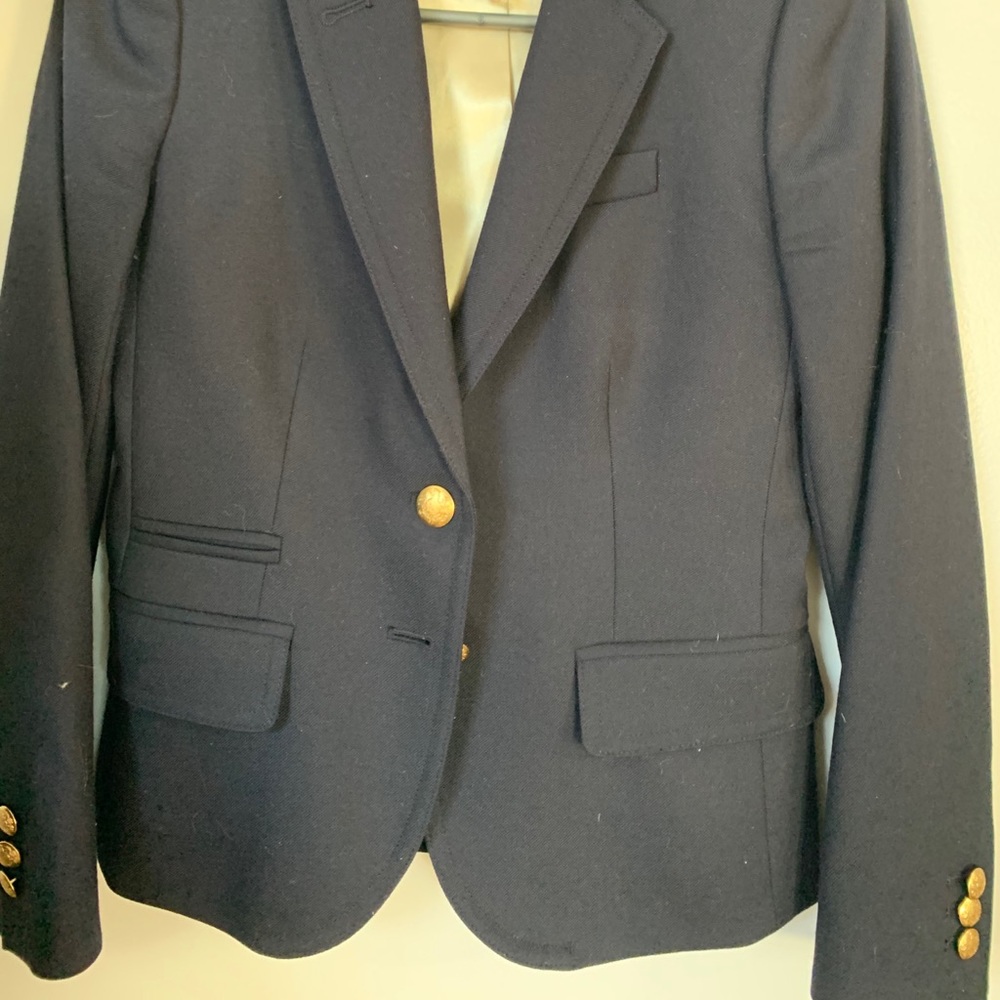New J. Crew navy blue blazer